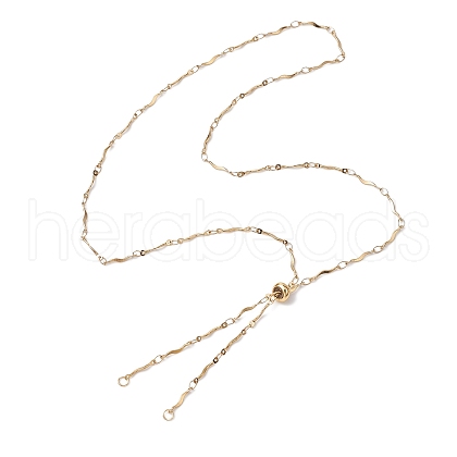304 Stainless Steel Slider Necklace Makings AJEW-JB01261-02-1