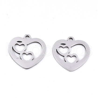 Non-Tarnish 201 Stainless Steel Charms STAS-S081-072-1