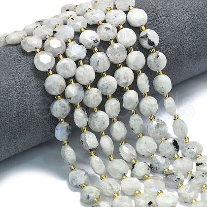 Natural Rainbow Moonstone Beads Strands G-C116-A112-01-1