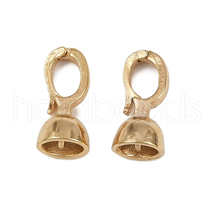 Brass Fold Over Clasps KK-P310-04G-1