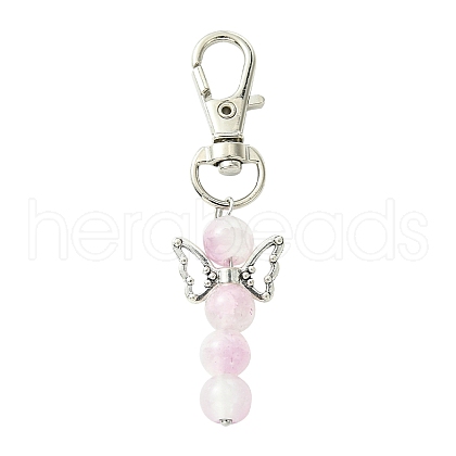 Angel Glass Pendant Decorations HJEW-YW00009-06-1