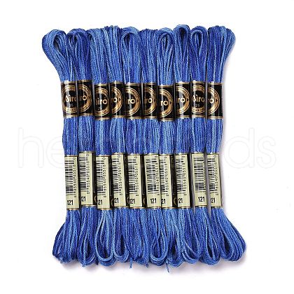 10 Skeins 6-Ply Polyester Embroidery Floss OCOR-K006-A21-1