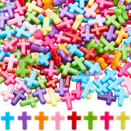 SOFPLATE 300Pcs Opaque Acrylic Beads SACR-SP0001-03-1