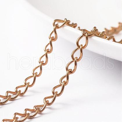 304 Stainless Steel Curb Chains STAS-D414-07-1