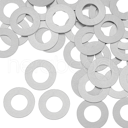 AHADERMAKER 100Pcs Aluminum Linking Rings FIND-WR0001-50-1