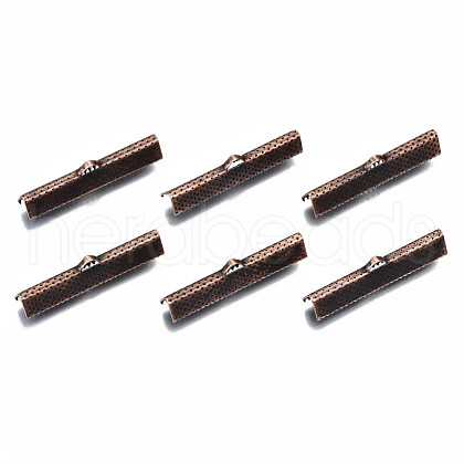 Iron Ribbon Crimp Ends IFIN-R228-09R-1