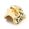 Brass Micro Pave Clear Cubic Zirconia Pendants KK-M235-05G-3