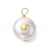 ABS Plastic Imitation Pearl Pendants PALLOY-JF02601-04-2