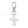 10Pcs Angel Glass Pendant Decorations HJEW-JM02713-S-1
