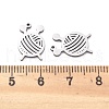 201 Stainless Steel Charms STAS-V001-19-3