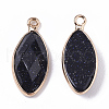 Synthetic Blue Goldstone Pendants G-T131-07A-2