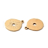 Ion Plating(IP) 316 Surgical Stainless Steel Pendants STAS-D450-22G-3