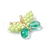Handmade Glass Seed Beaded Butterfly Pendants PALLOY-MZ00685-03-3