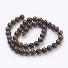 Natural Bronzite Beads Strands X-G-Q605-25-2