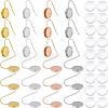 Unicraftale DIY Flat Round Dangle Earring Making Kits STAS-UN0034-76-1