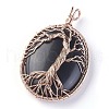 Natural Obsidian Big Pendants G-G771-C05-2