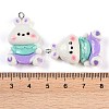 Rabbit Resin Pendants RESI-U004-03D-3