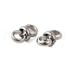 304 Stainless Steel Connector Charms STAS-V012-04P-2