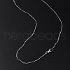 2mm Rack Plating Brass Satellite Chain Necklaces for Women Men MAK-L044-33P-3