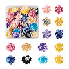 Craftdady 52Pcs 13 Colors Two Tone Opaque Resin Cabochons CRES-CD0001-08-1