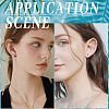 SUNNYCLUE Eco-Friendly Plastic Stud Earring Findings KY-SC0002-23-5