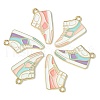30Pcs 3 Colors Alloy Enamel Shoes Pendants PALLOY-CJ0002-05-8