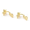 Alloy Clip-on Earring Findings FIND-L015-004G-2