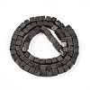 Natural Pyrite Beads Strands G-T140-37B-2