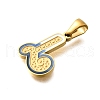 304 Stainless Steel Pendants STAS-K297-01G-L-2