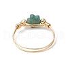 Natural Indian Agate Rings RJEW-JR00895-5