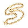 304 Stainless Steel Chunky Cable Chain Necklaces for Women NJEW-Z072-02G-2