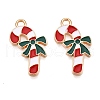 Christmas Theme Alloy Enamel Pendants ENAM-T020-10K-2