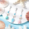 3Pcs Handmade Porcelain Pendant Decorations HJEW-JM03211-1