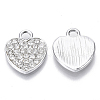 Alloy Rhinestone Pendants X-PALLOY-S133-003P-1