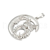 Brass Pendant Cabochon Settings KK-S521-17G-P-2