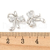 Rack Plating Brass Micro Pave Clear Cubic Zirconia Pendants KK-B093-01G-P-3