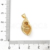Brass Micro Pave Cubic Zirconia Pendants KK-D317-097G-3