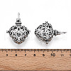 Rack Plating Brass Cage Pendants KK-S751-001AS-3