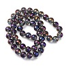Electroplate Glass Bead Strands EGLA-J140-FR01-20mm-4