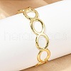 Hollow Out 304 Stainless Steel Cuff Bangles for Women BJEW-Z097-05G-1