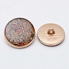 1-Hole Alloy Enamel Shank Button FIND-WH0116-52E-KCG-1