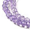 Transparent Baking Paint Glass Beads Strands X1-DGLA-A034-T4mm-D03-3