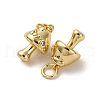 Brass Micro Pave Cubic Zirconia Pendants KK-P308-23G-2