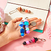 Silicone Bead Pendant Decoration HJEW-TA00189-6