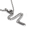 Non-Tarnish 304 Stainless Steel Cable Chain Necklace NJEW-D045-12P-3