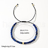 Bohemian Style Handmade Natural Lapis Lazuli Beads Braided Bead Bracelets for Men Women AN6035-5