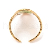 Oval Ion Plating(IP) 304 Stainless Steel Open Cuff Rings for Women RJEW-Z052-02G-4