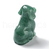 Natural Green Aventurine Carved Healing Dog Figurines DJEW-F025-01C-3