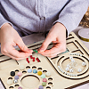 BENECREAT 1Pc Bamboo Bead Design Board TOOL-BC0003-14-6