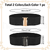 WADORN 2Pcs 2 Colors Polyester Elastic Corset Belts AJEW-WR0002-20B-2